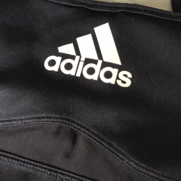 Adidas Black Classic Crossed Back Climalite Sports Bra S/P - Picture 2 of 11